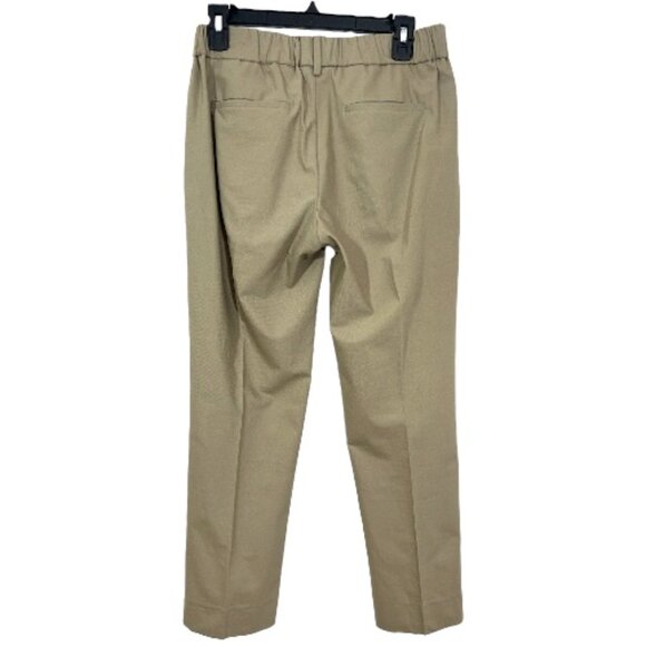 Brunello Cucinelli Elastic Waist Pull On Trouser Pants Tan Size US 4 Pre-Loved - Picture 6 of 6